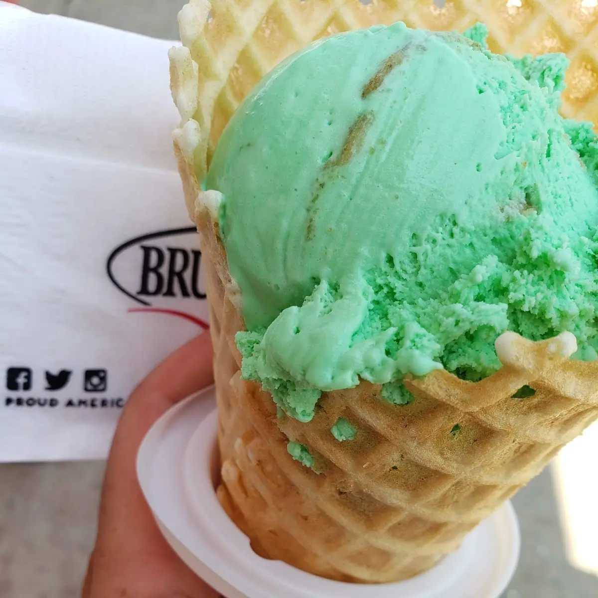 Key Lime Pie Waffle Cone