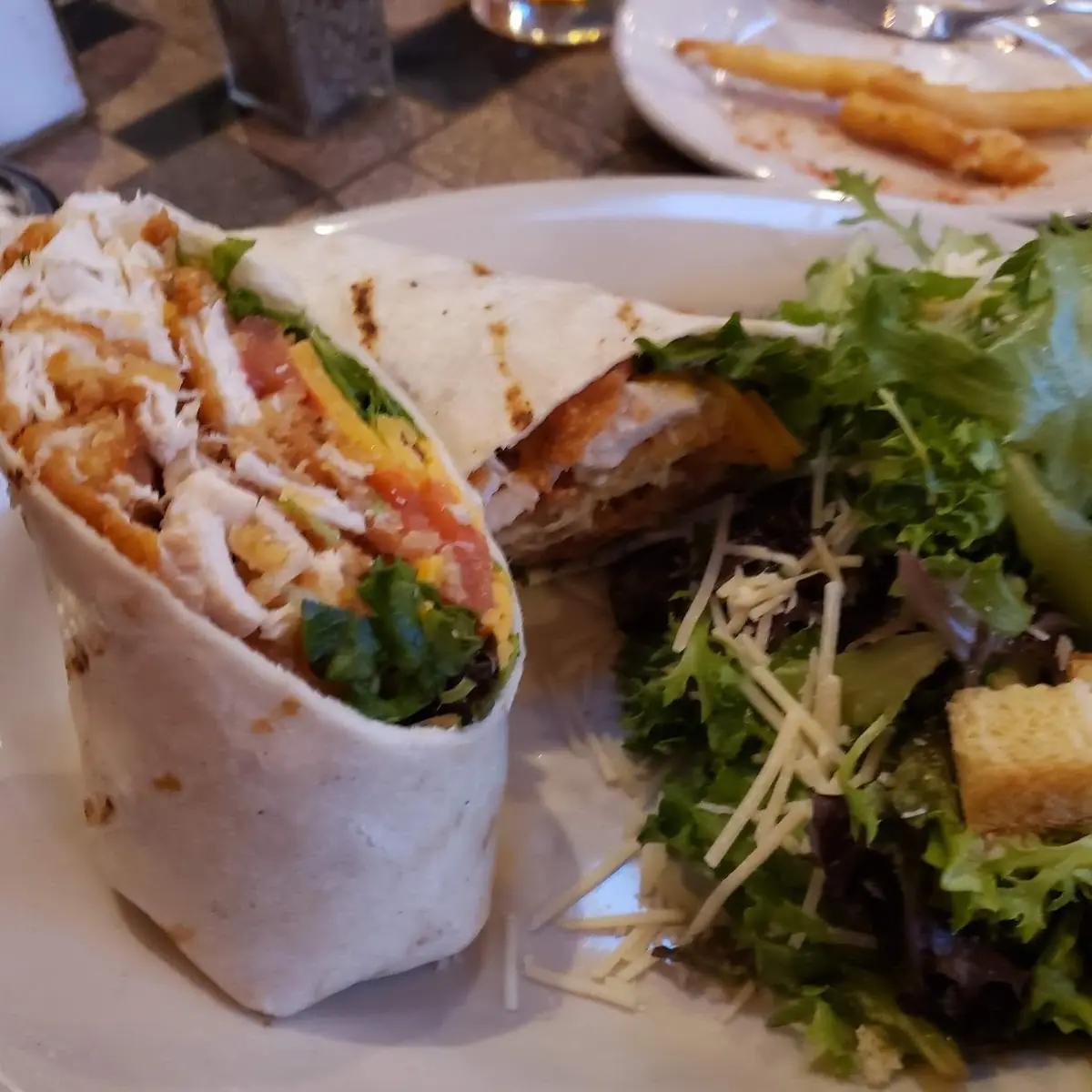 F I T a Pulled Pork Chicken Caesar Wrap