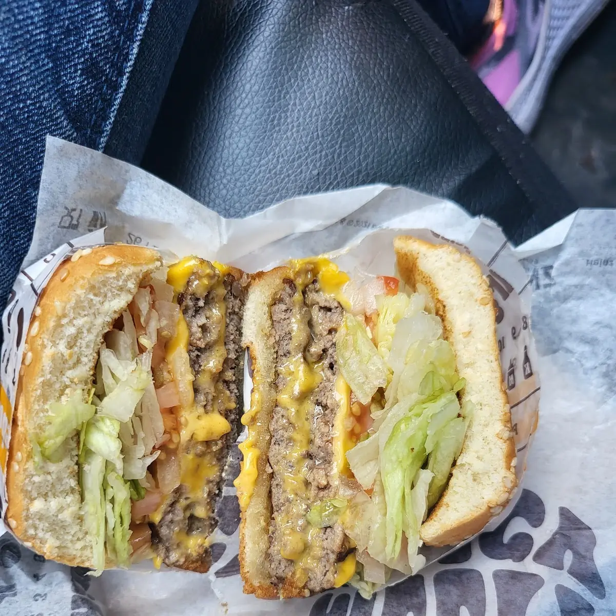 Double Whopper Junior Hold the Condiments