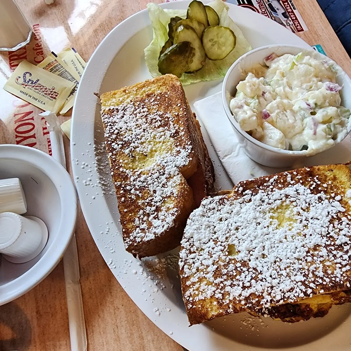 Monte Cristo Sandwich and Potato Salad