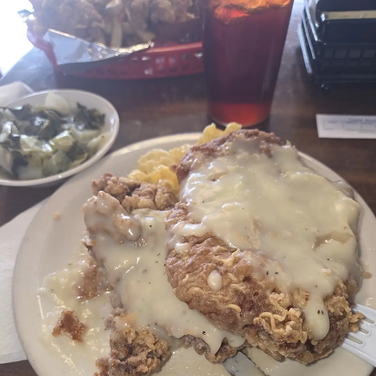 Chicken Fried Steak with Mac and Cheese
