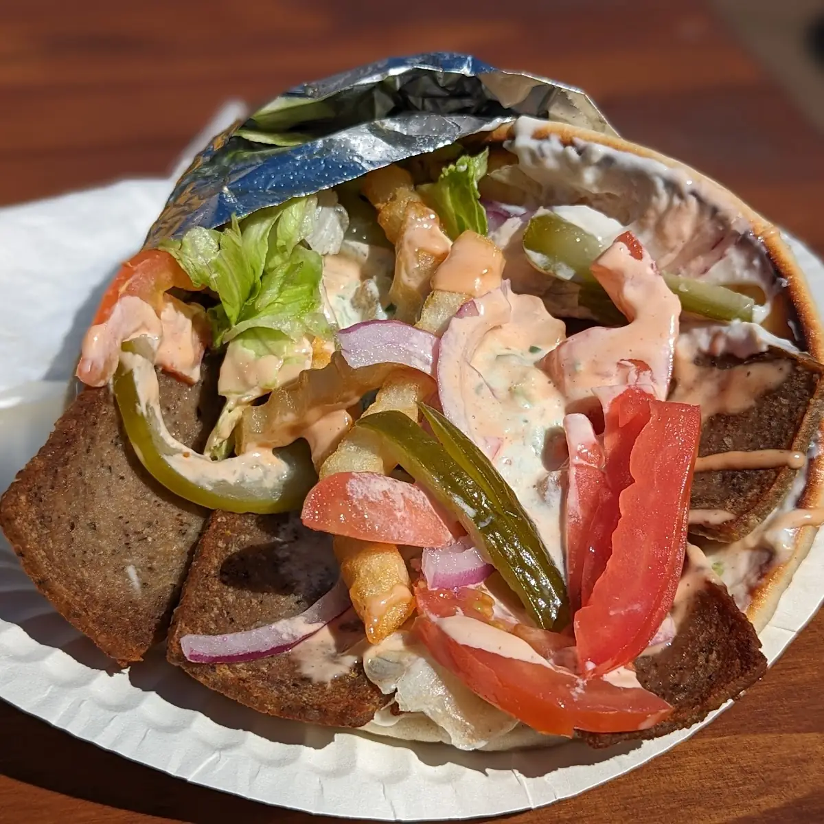 4. Lamb Shawarma Gyro (halal )   لحم شاورما كايرو
