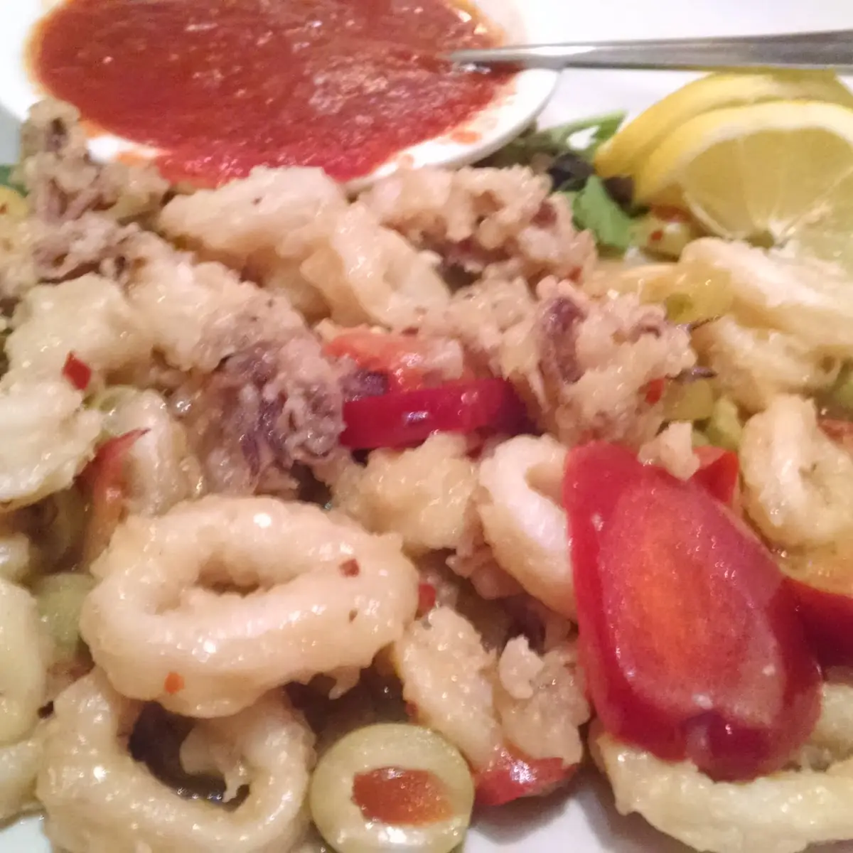 Fried Calamari Sauteed
