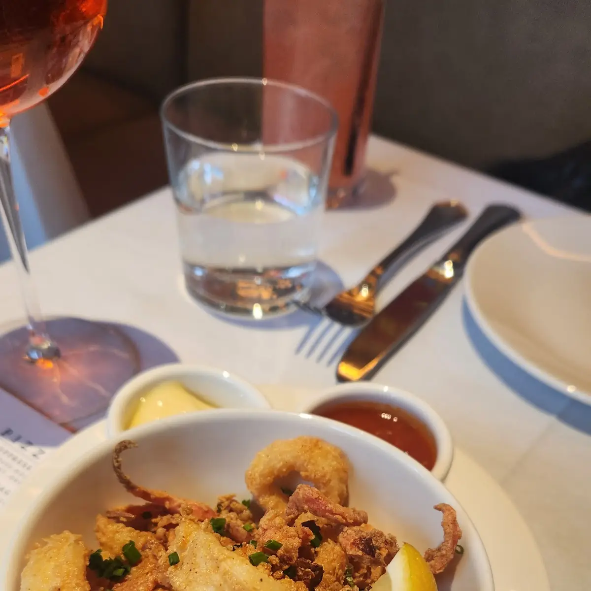 Fried Calamari with Dipping Sauces