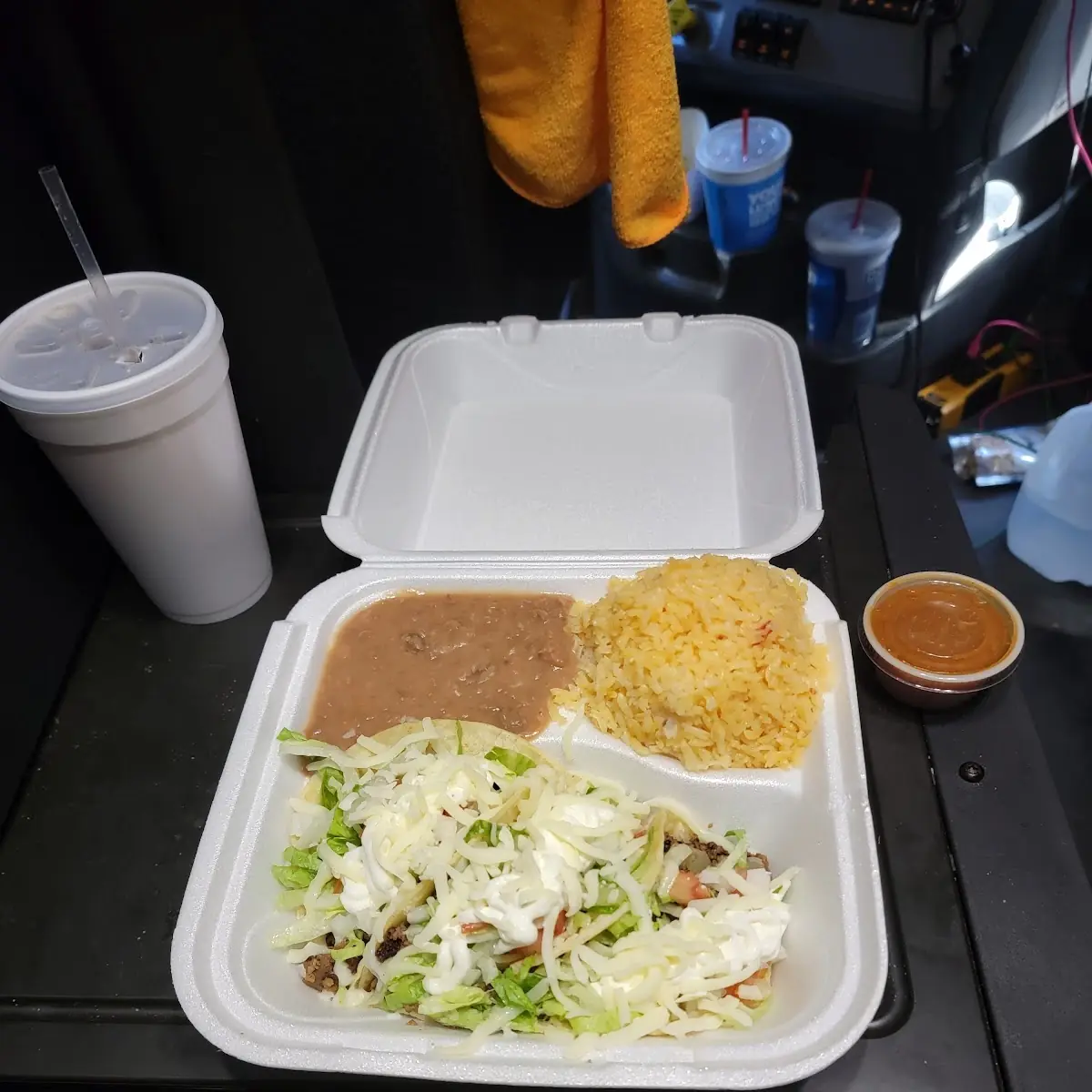 Three Soft Taco Beef