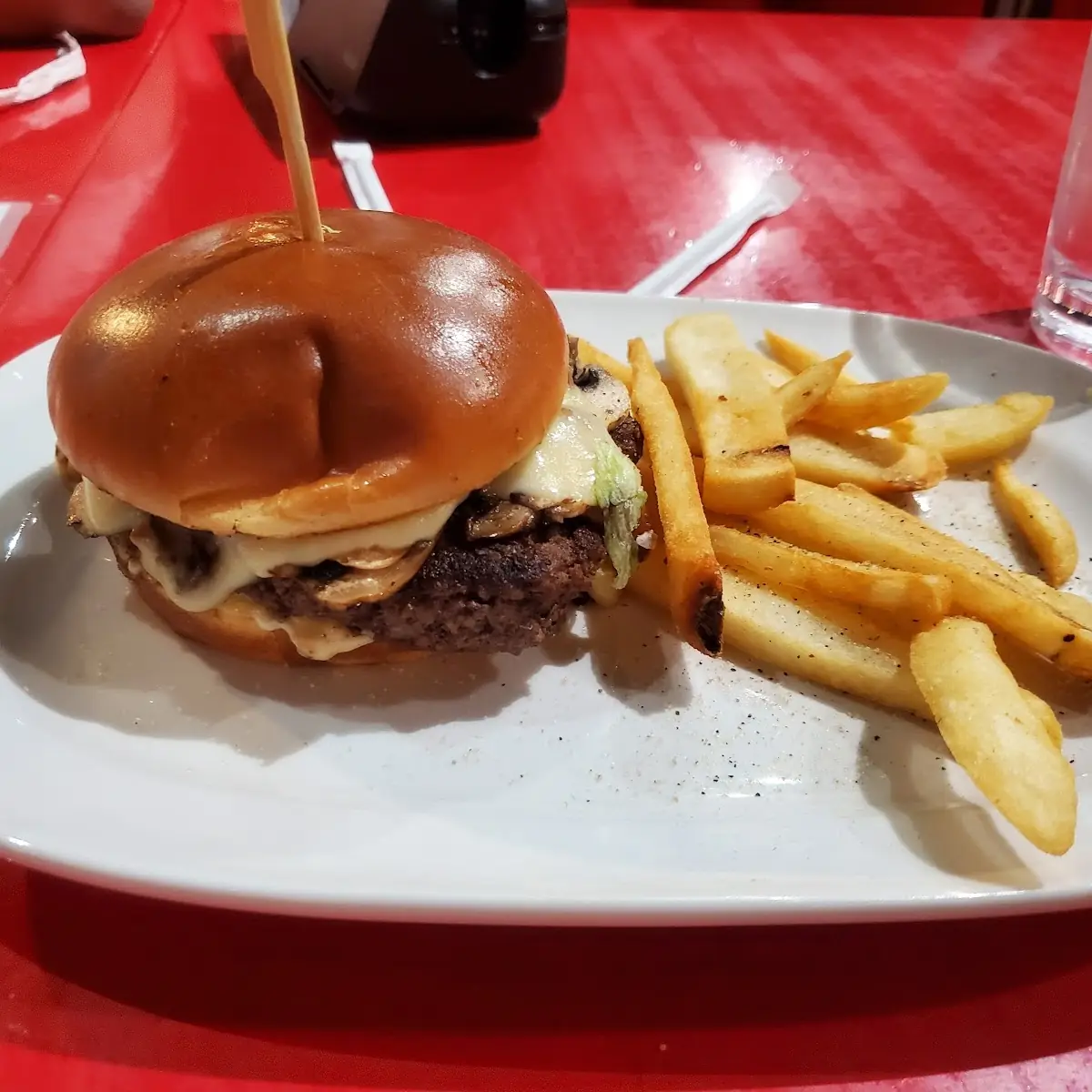Sauteed Mushroom Burger