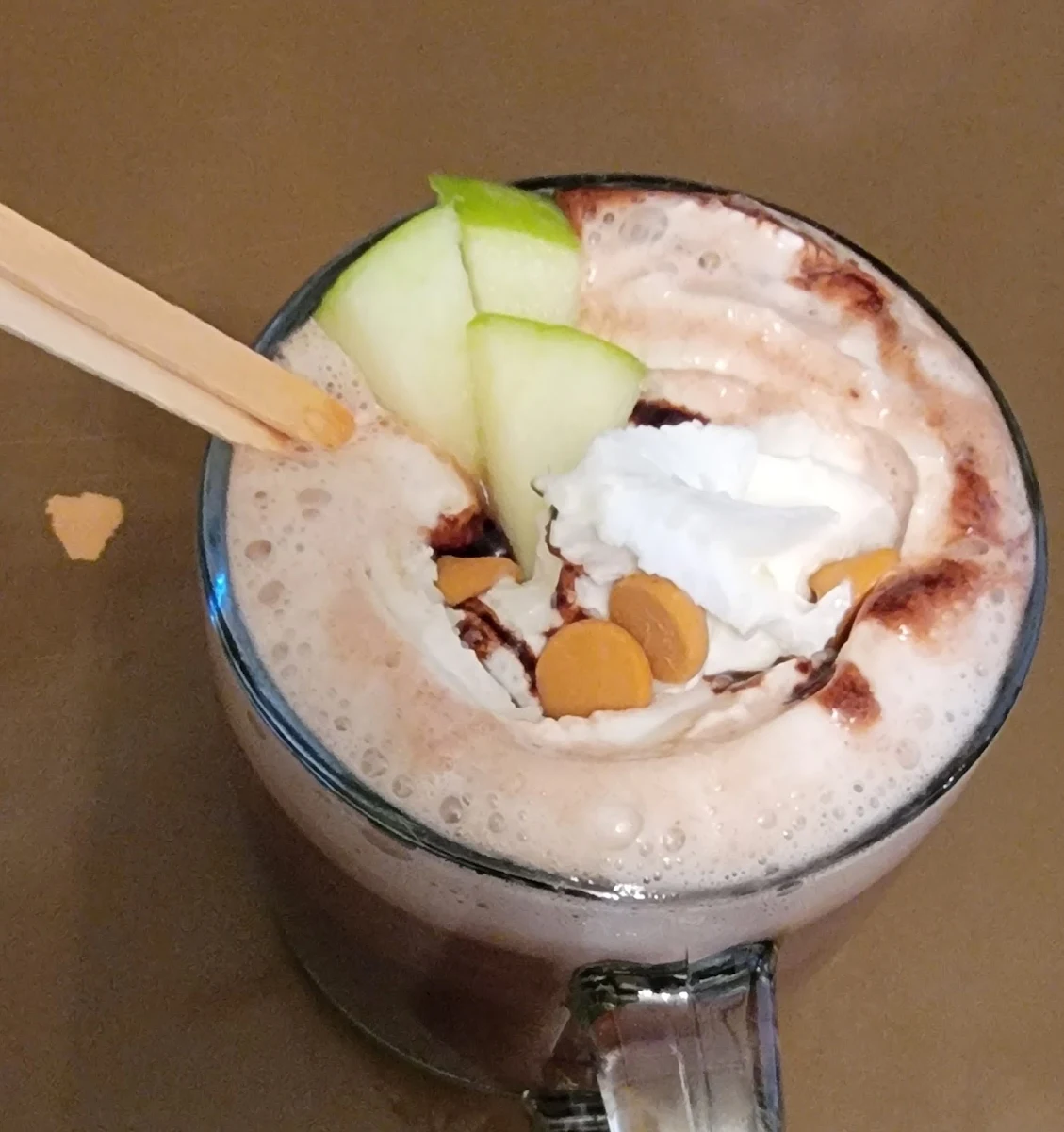 Salted Caramel Apple Hot Chocolate