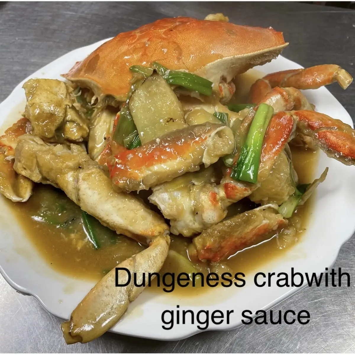 Dungeness Crab w Black Bean Sauce