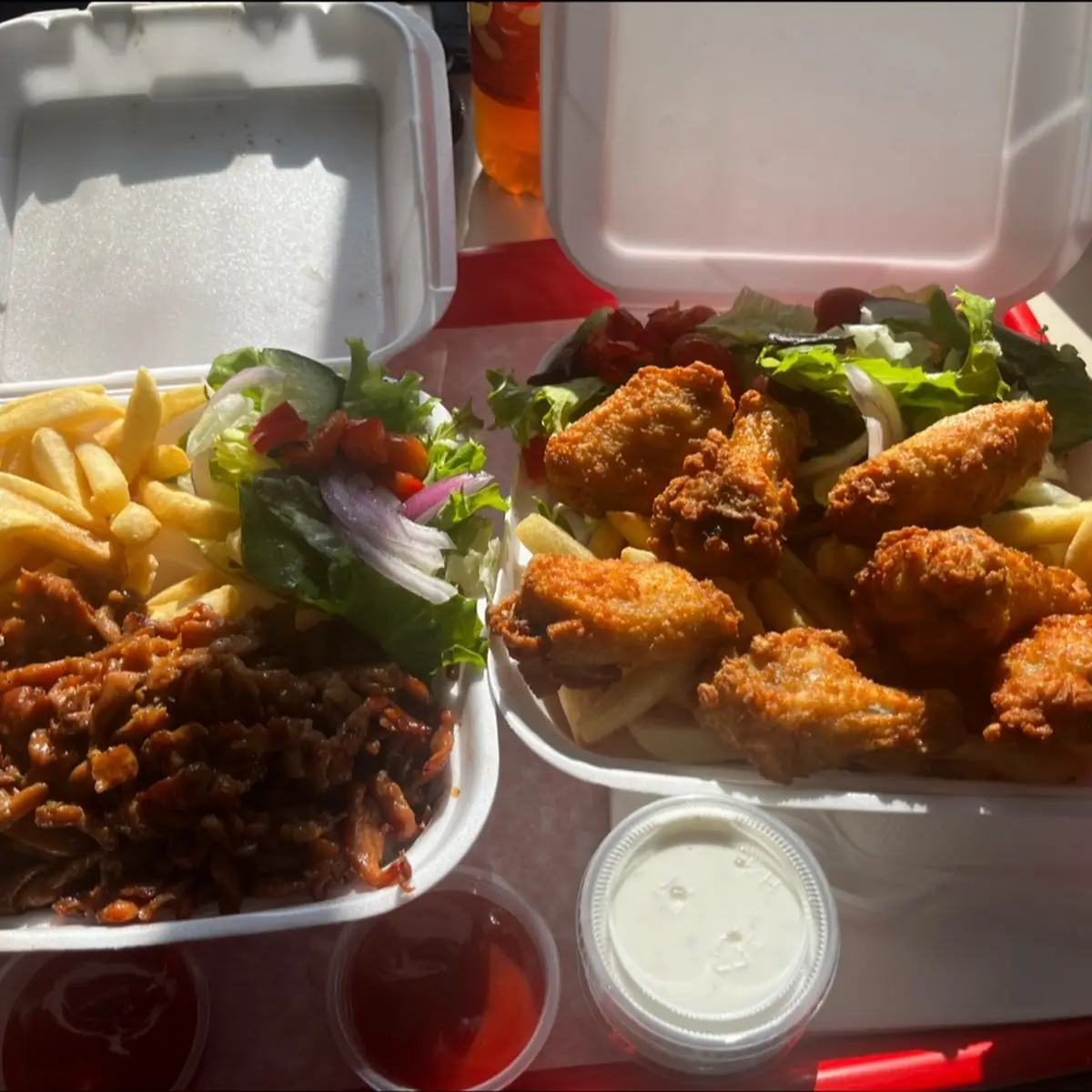 Chicken Teriyaki & Chicken Wing Dinner