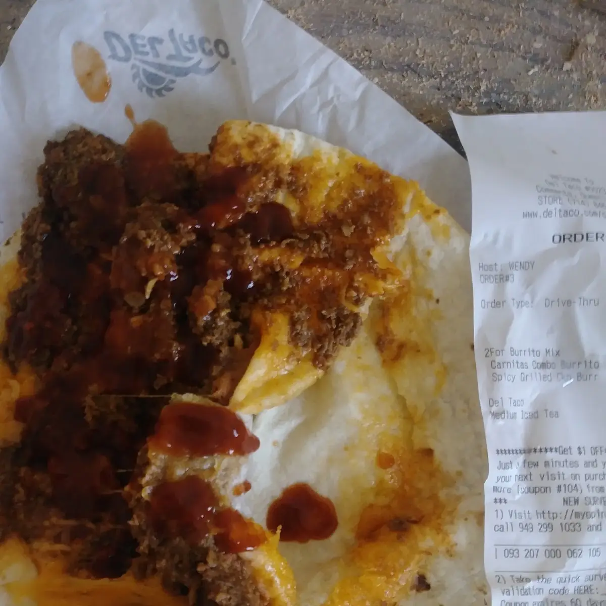 Del Beef Burrito