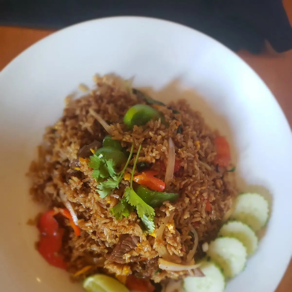 Spicy Basil Beef Fried Rice