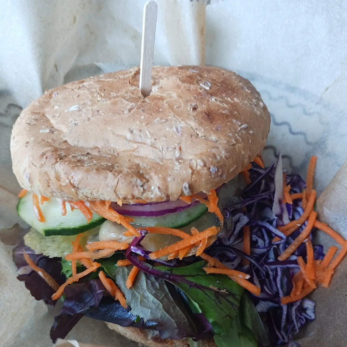 Black and White Bean Burger
