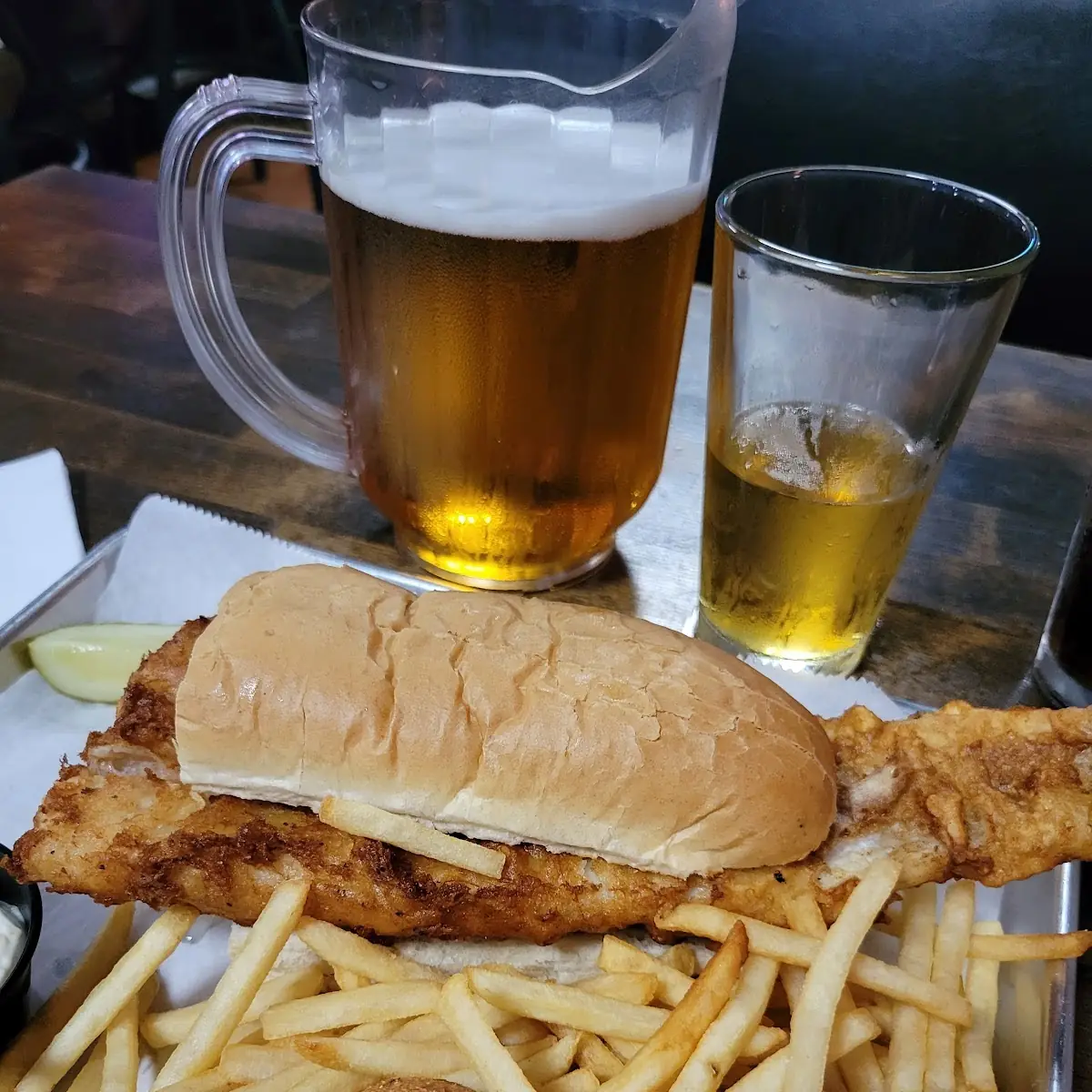 Fish Sandwich and Fries