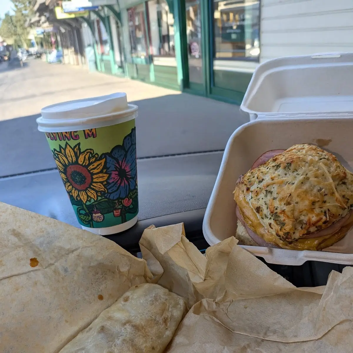 Breakfast Burrito and Sandwich