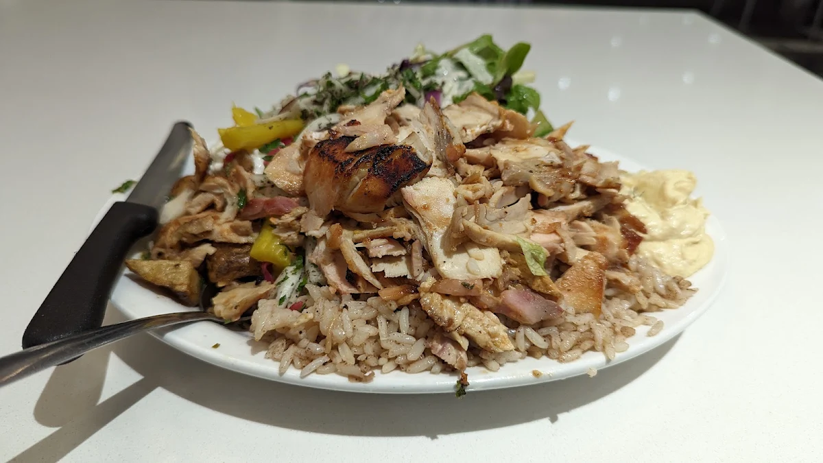 Chicken Shawarma Plate, Shawarma Palace