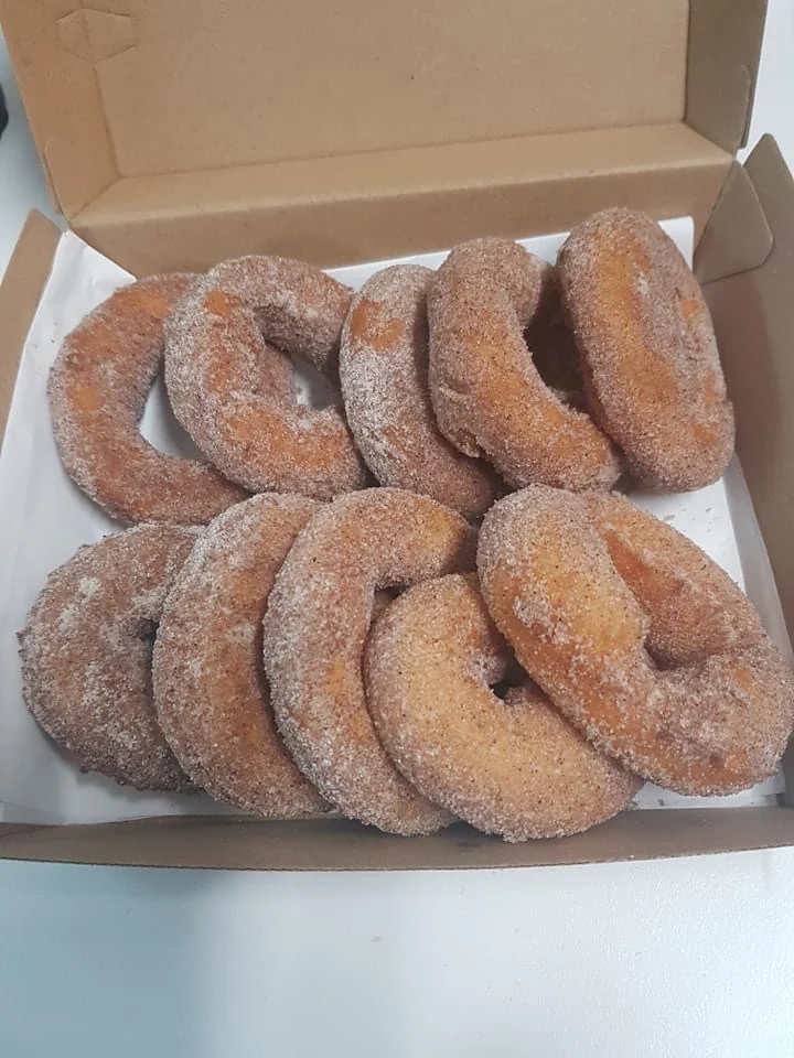 Cinnamon Sugar Donuts, Portland Fish N Chips