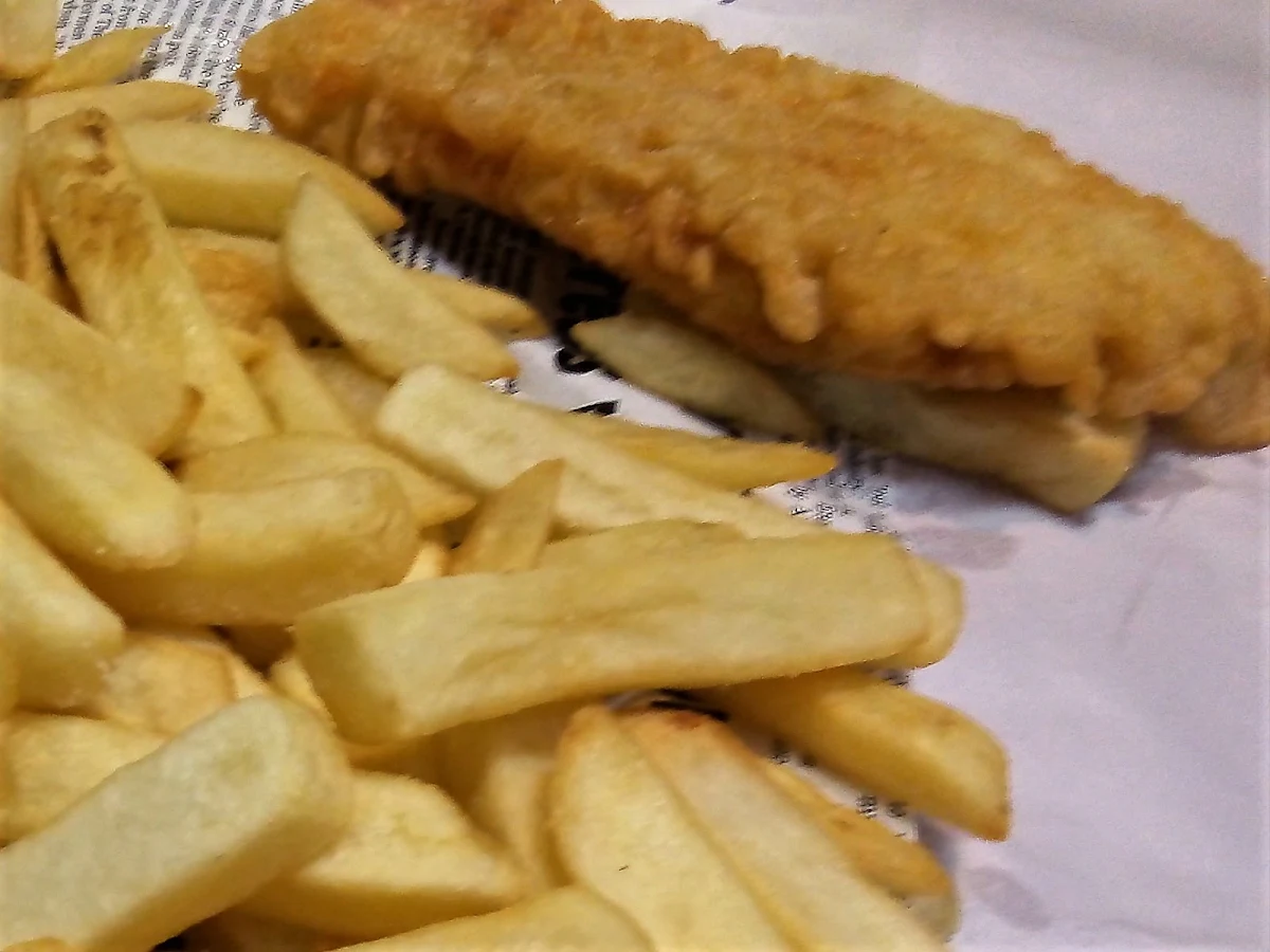 Fried Butter Fish and Chips, Portland Fish N Chips