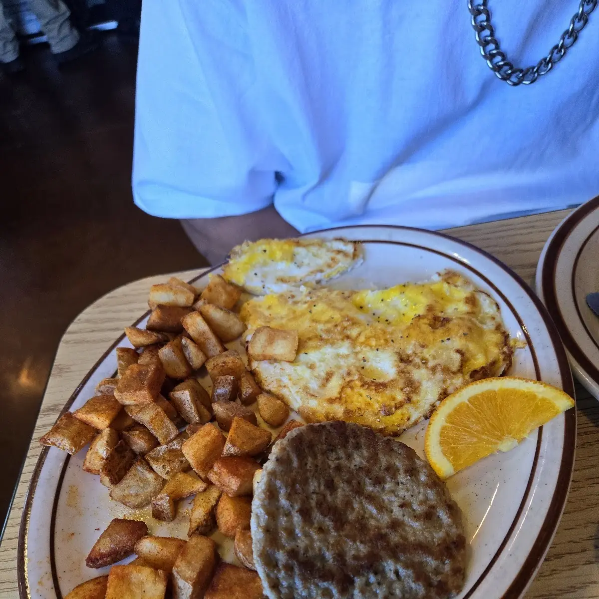 Chicken Fried Steak and Eggs and Homefries