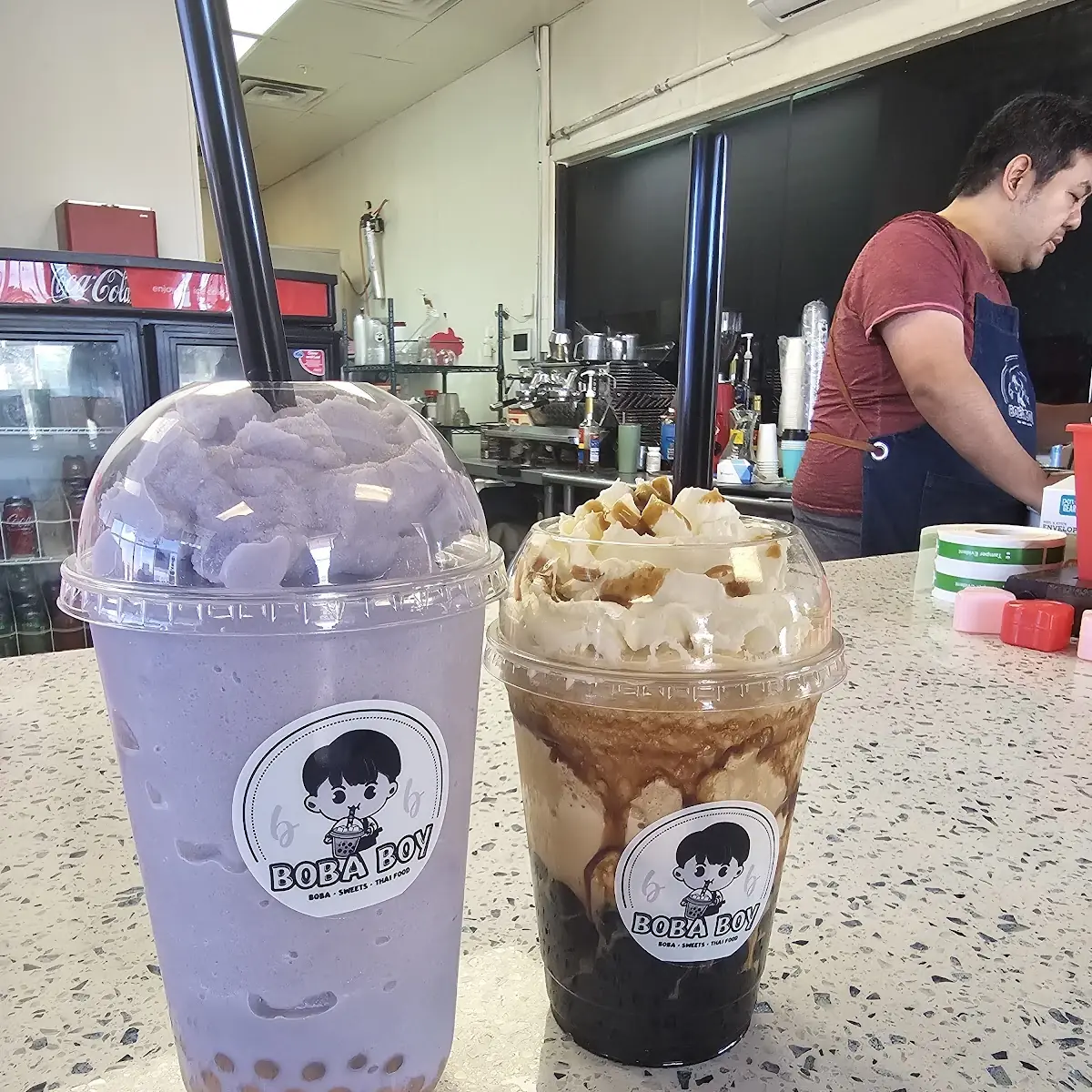 Taro Slush Lychee Poppp