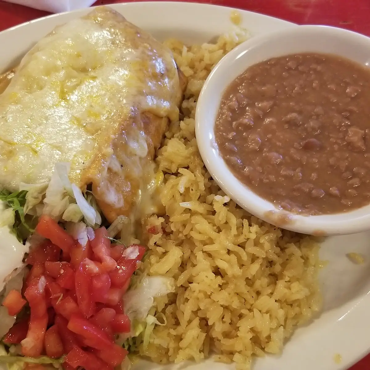 L Quesad Rice & Beans