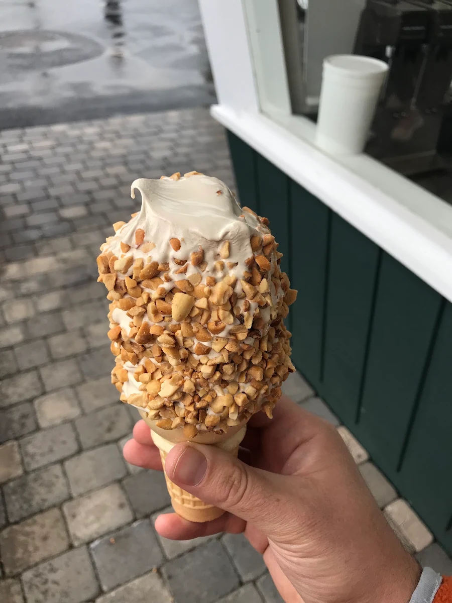 Maple Soft Serve with Nuts