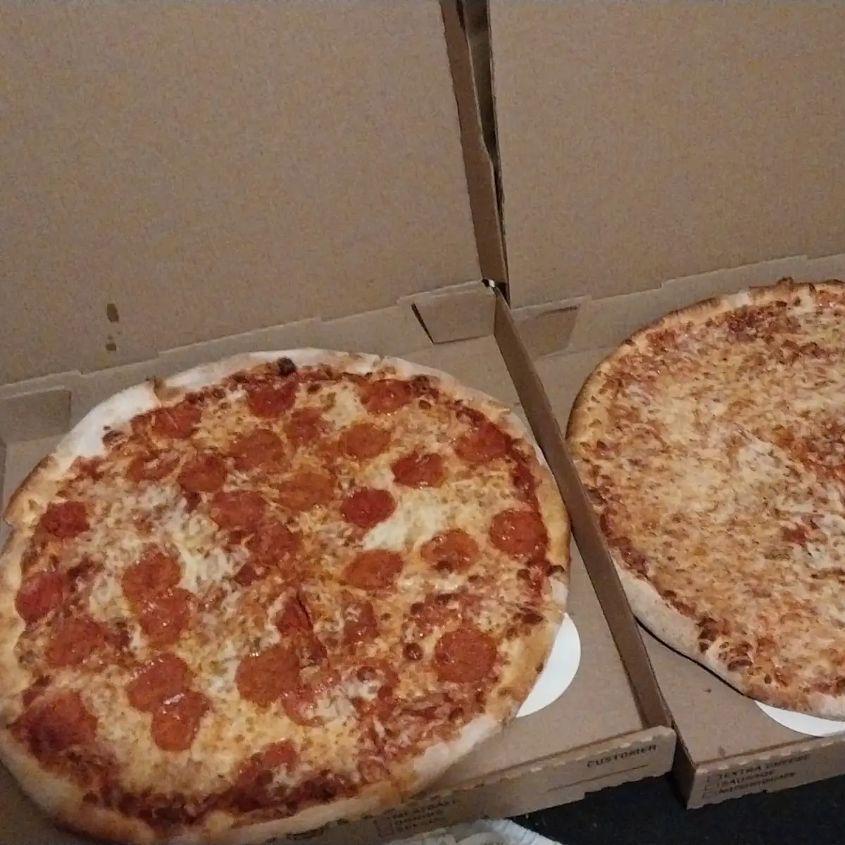 Pepperoni Pizza Cheese Pizza