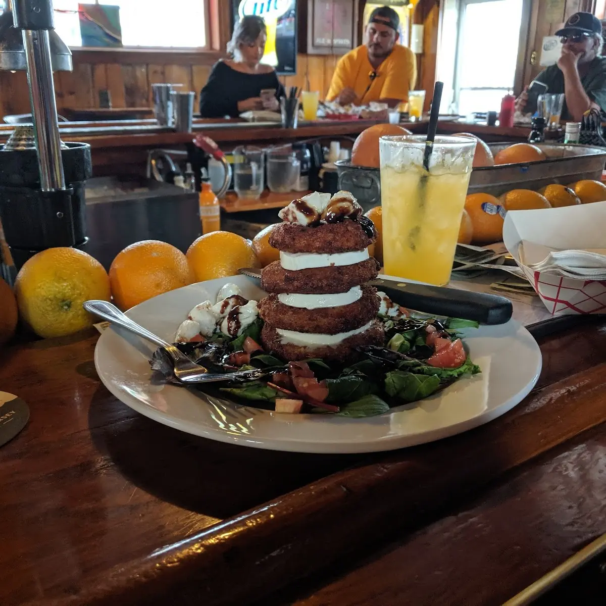 Fried Jersey Tomato Mozzarella Caprese