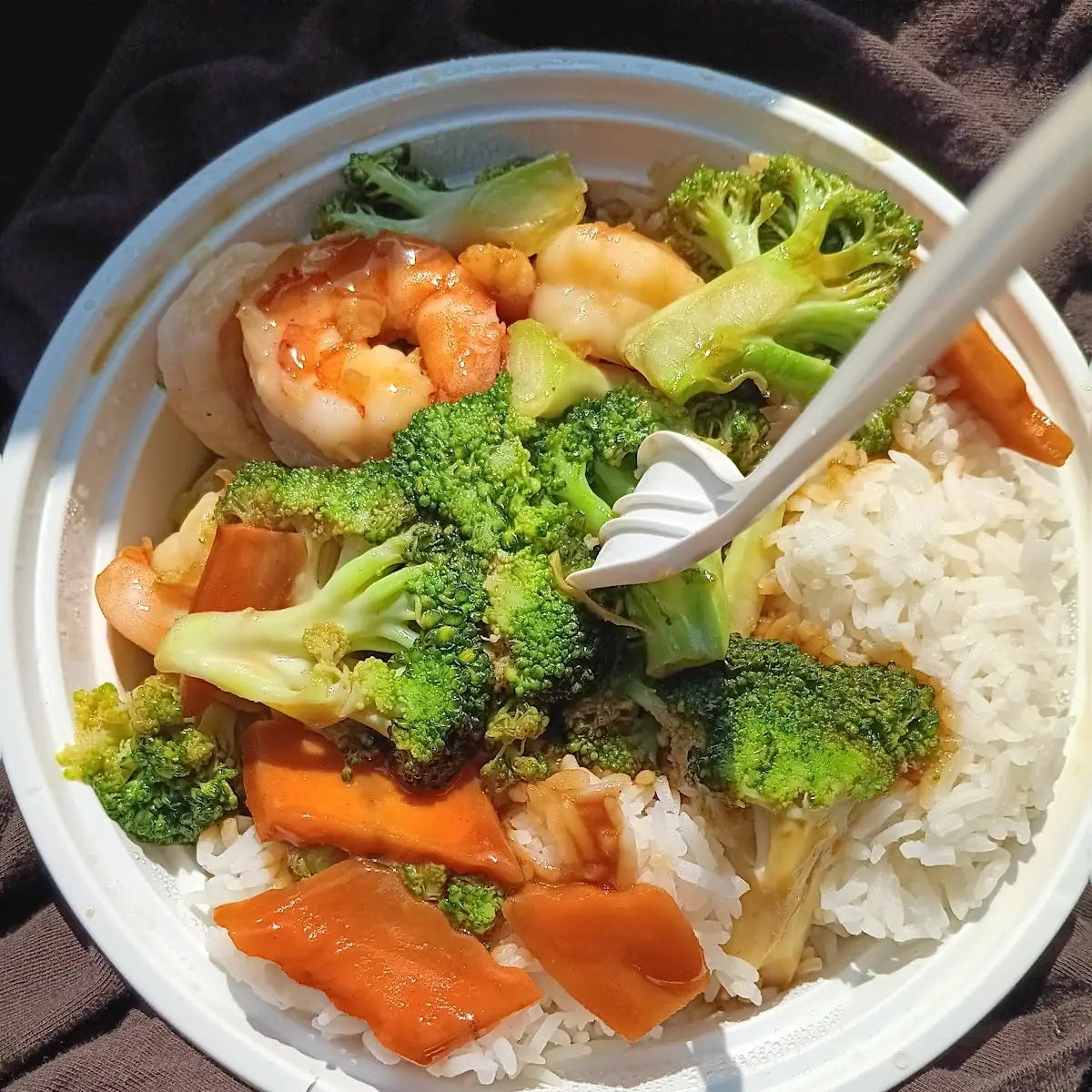 Shrimp with Chinese Vegetable Lunch