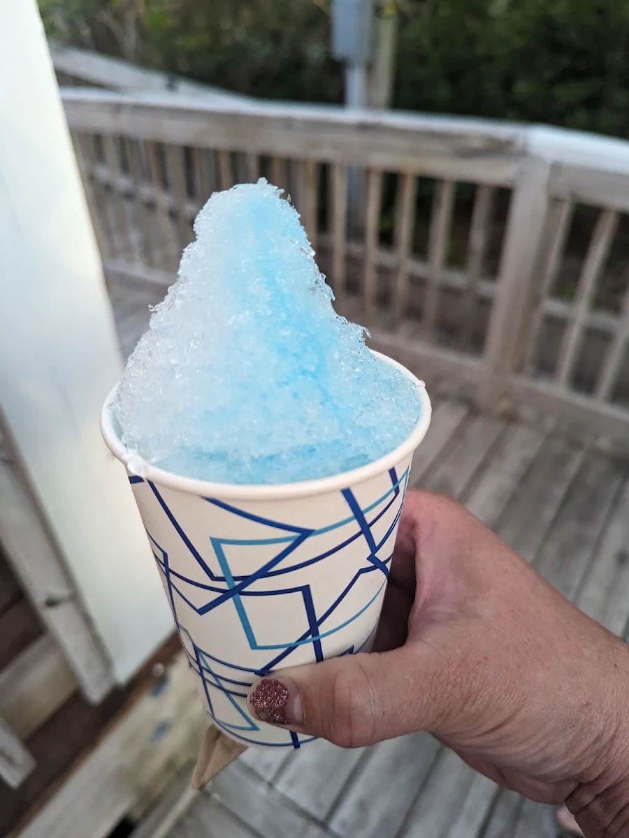 Pina Colada and Starburst Snow Cone