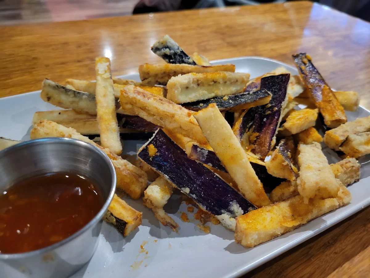 Eggplant Fries Appetizer, Banana Leaf on Robson