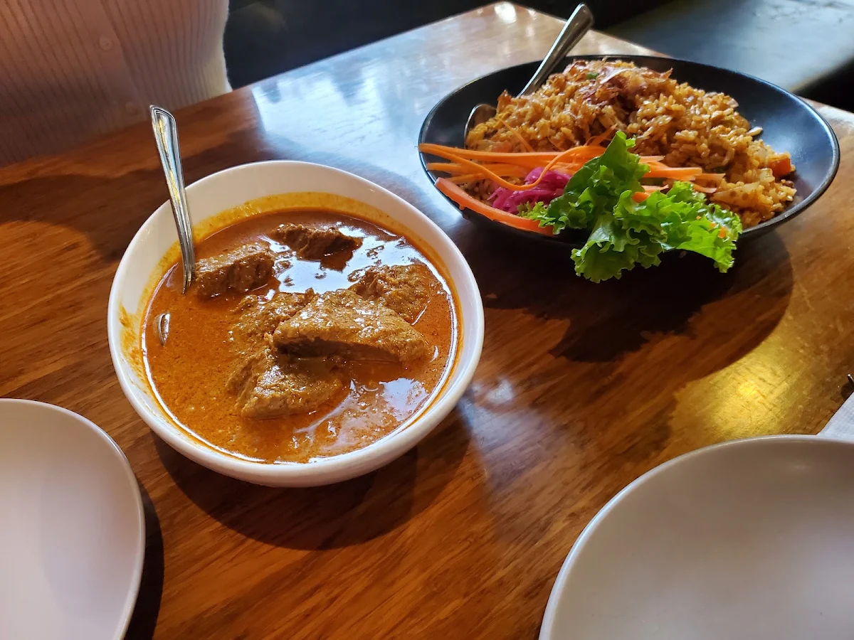 Kari Kambing Lamb Curry, Banana Leaf on Robson
