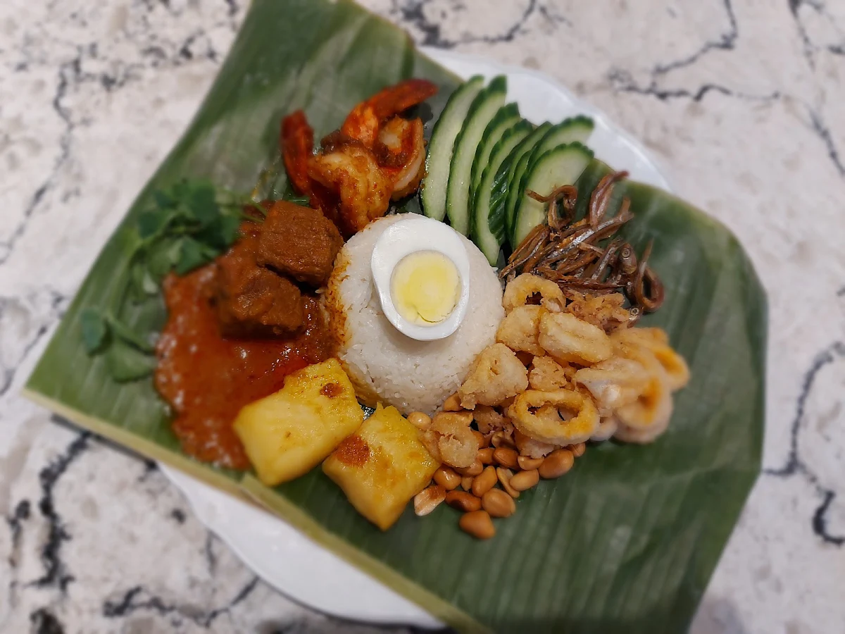 Nasi Lemak With Rendang Beef, Banana Leaf on Robson