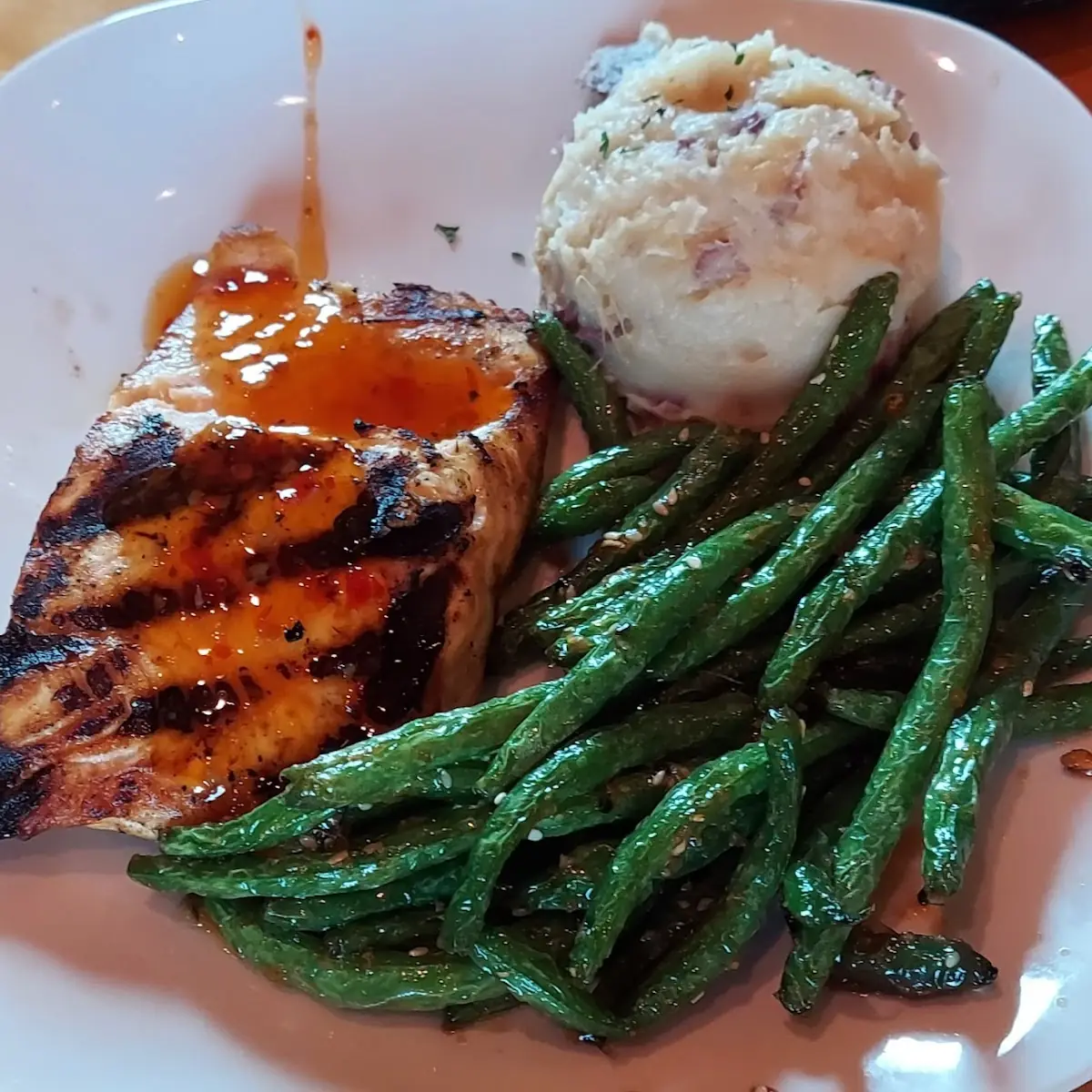 Salmon with Mashed Potatoes