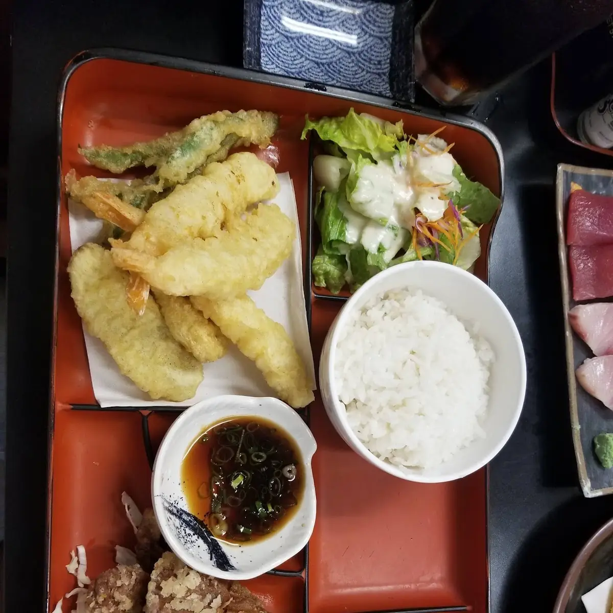 Soft Shell Crab and Shrimp Tempura Combo