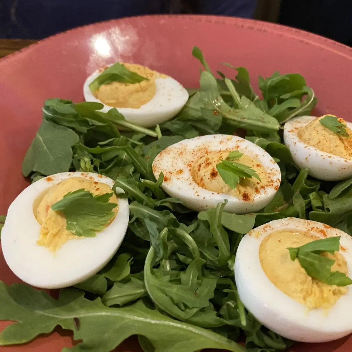 Bloody Mary Deviled Eggs