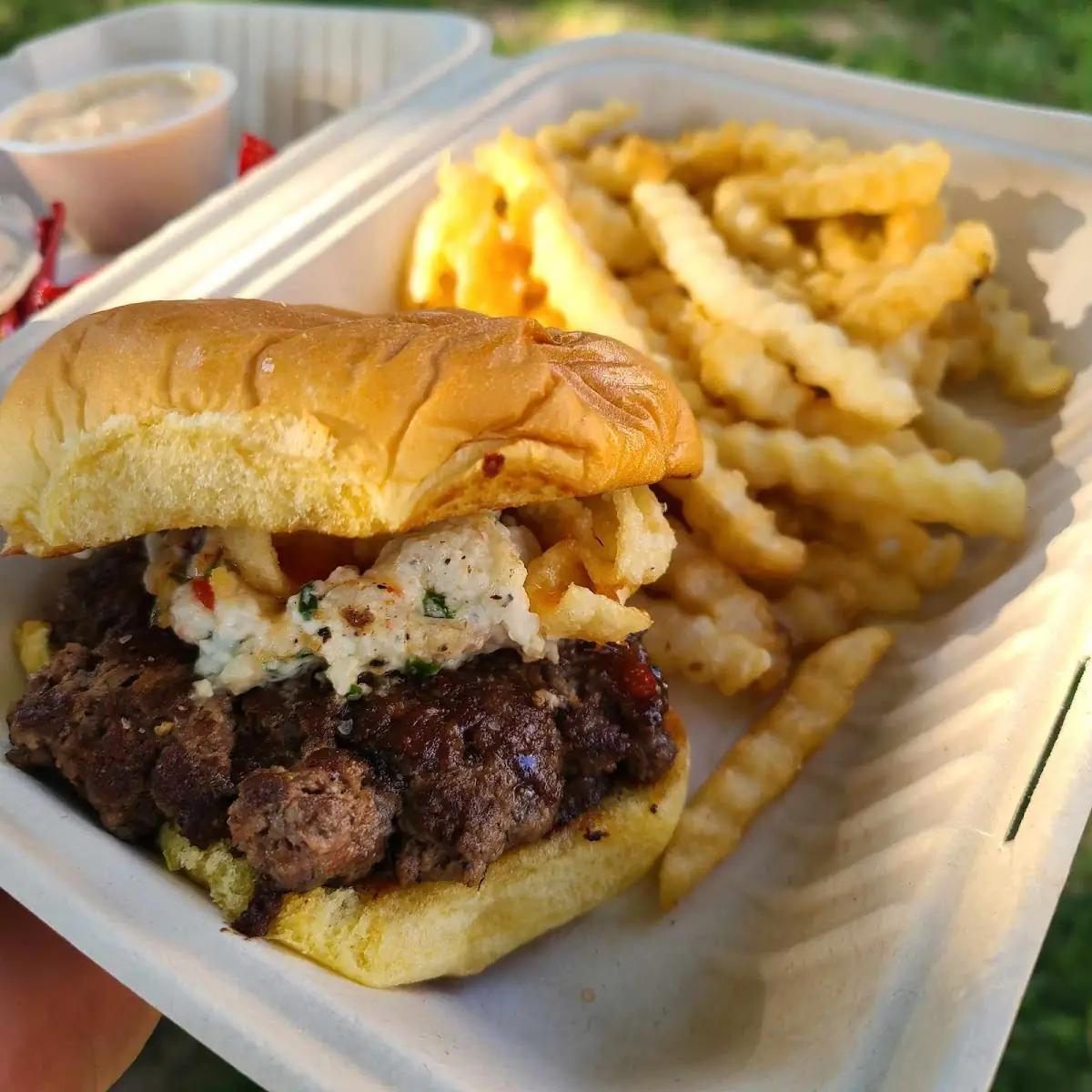 Crab Rangoon Burger