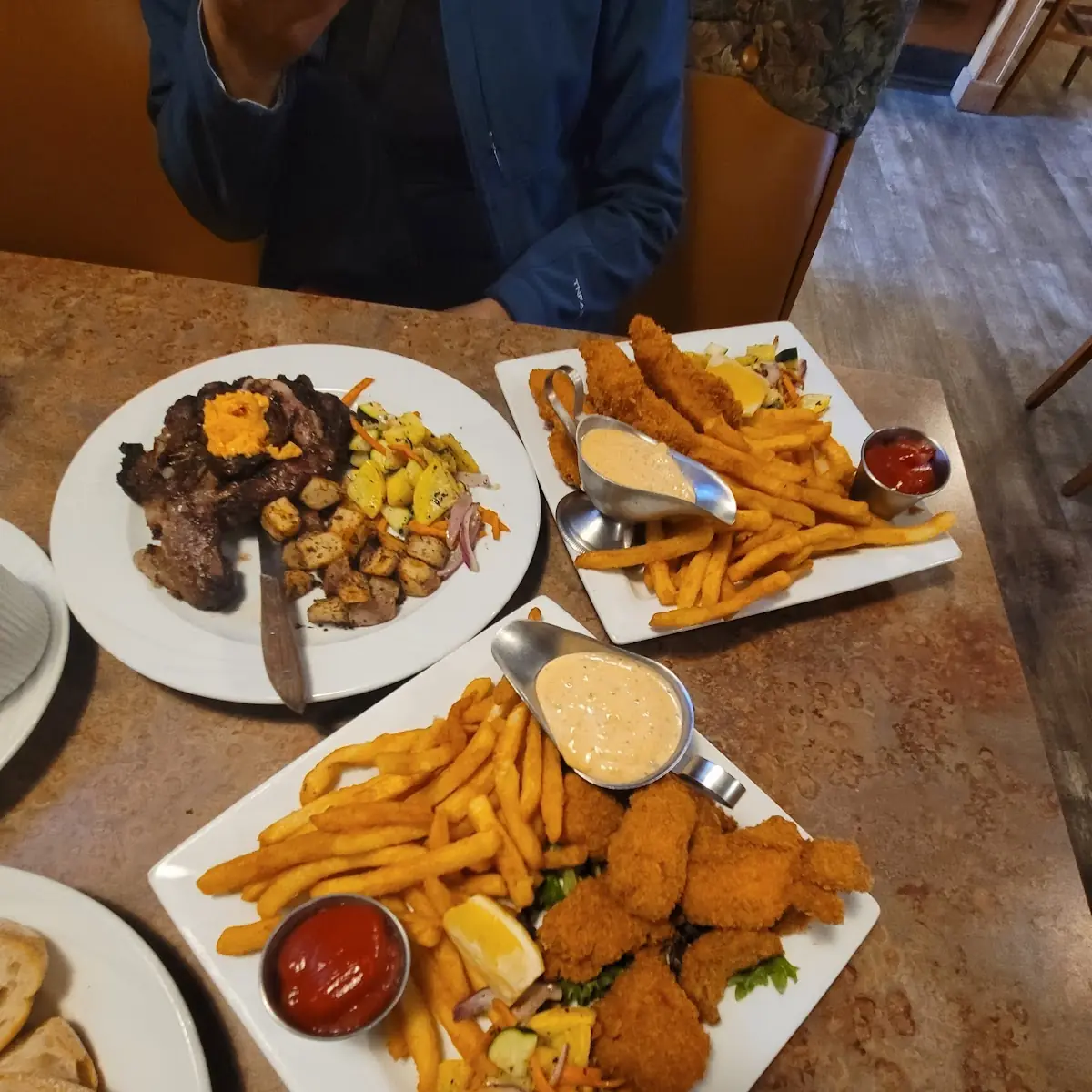 Steak Fish & Chips Cod & Halibut
