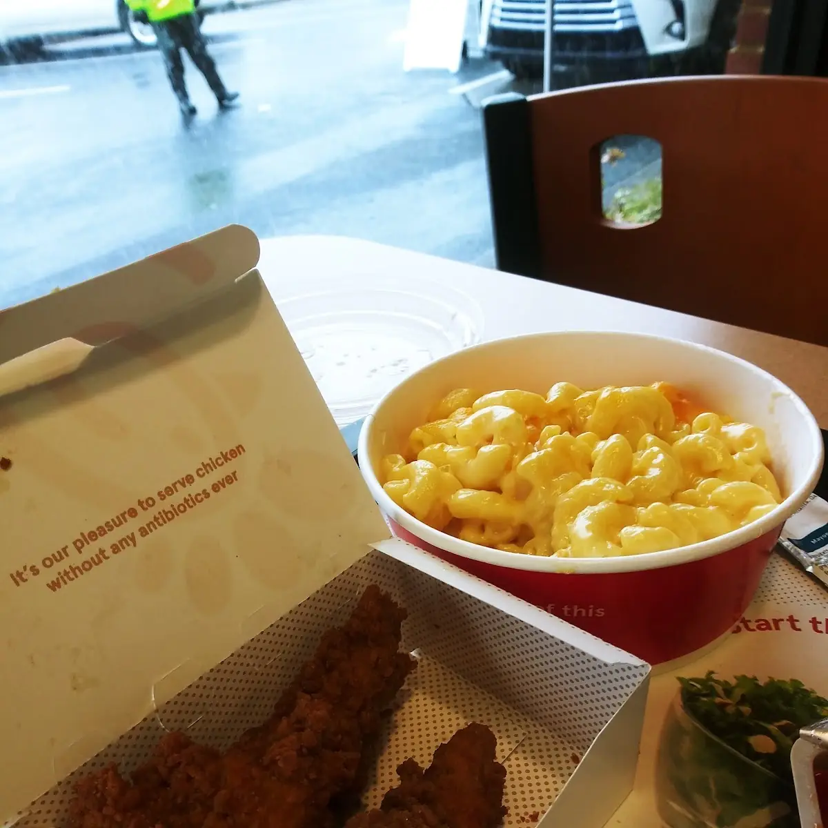 Macaroni and Cheese with Chicken Strips