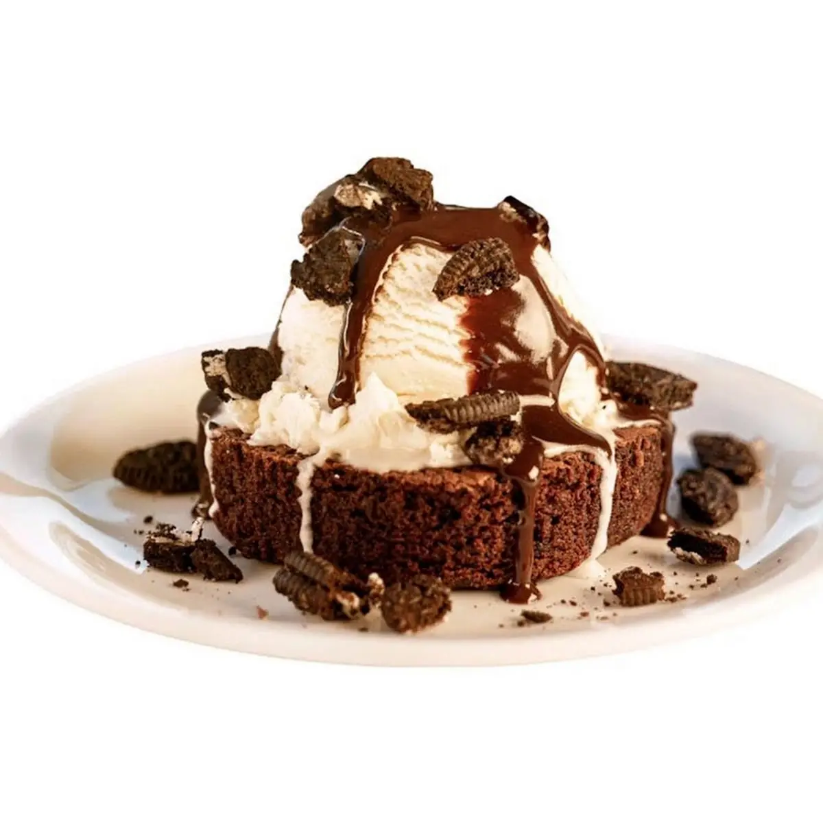 Brownie Sundae with Oreo Pieces