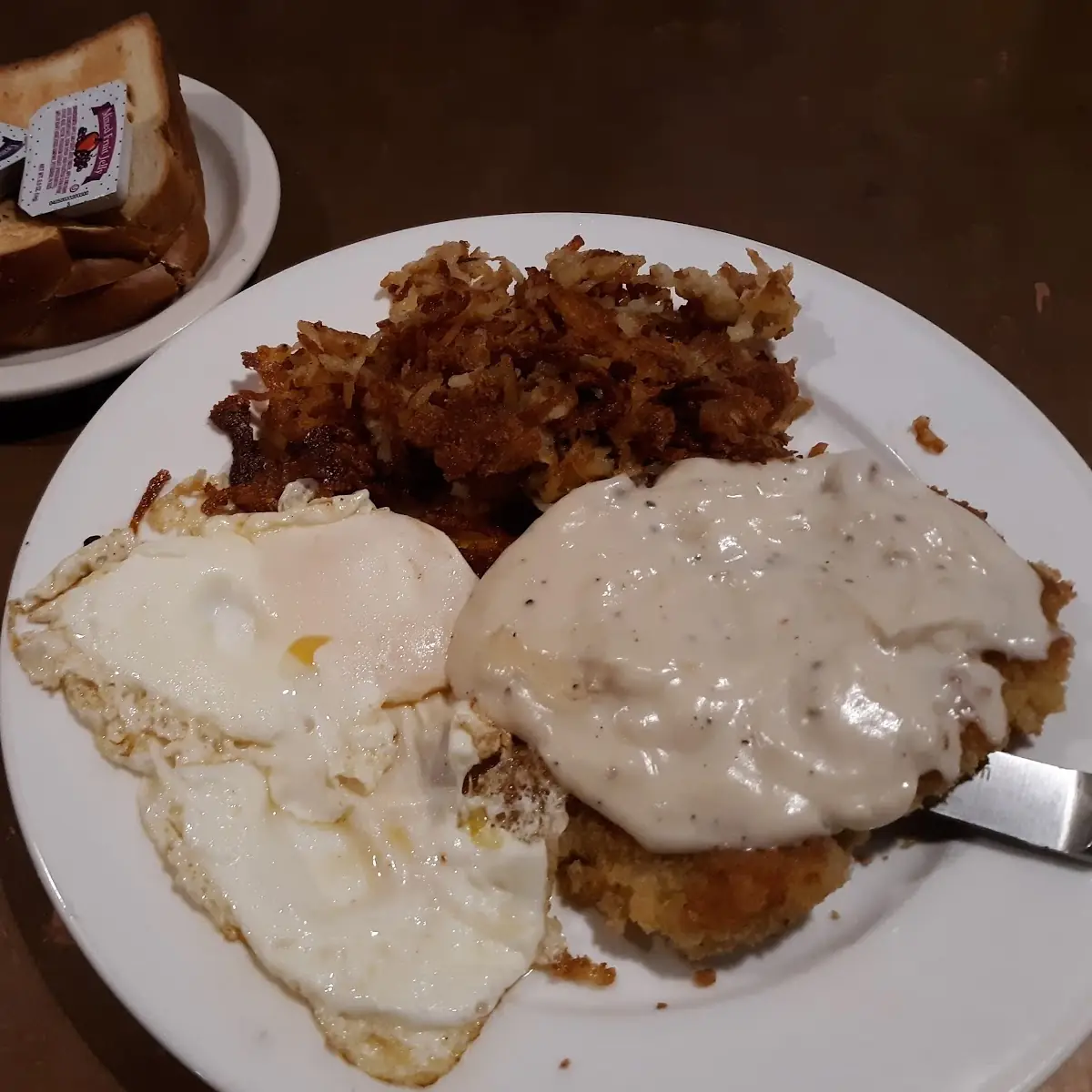 Cube Steak & Eggs