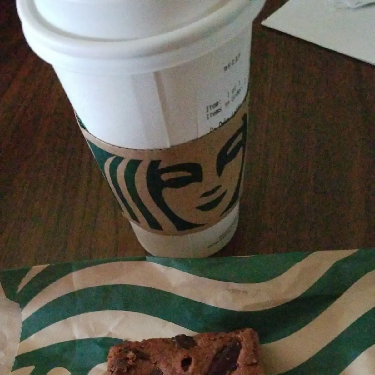 Pumpkin Spice Latte and Brownie