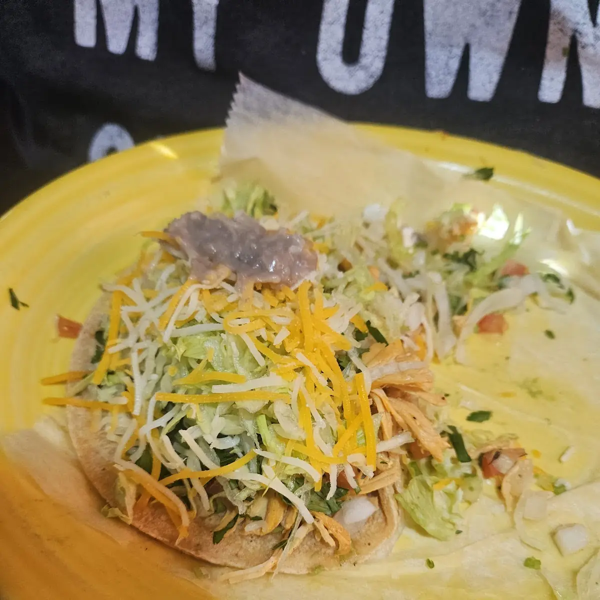 Chicken Taco with Beans
