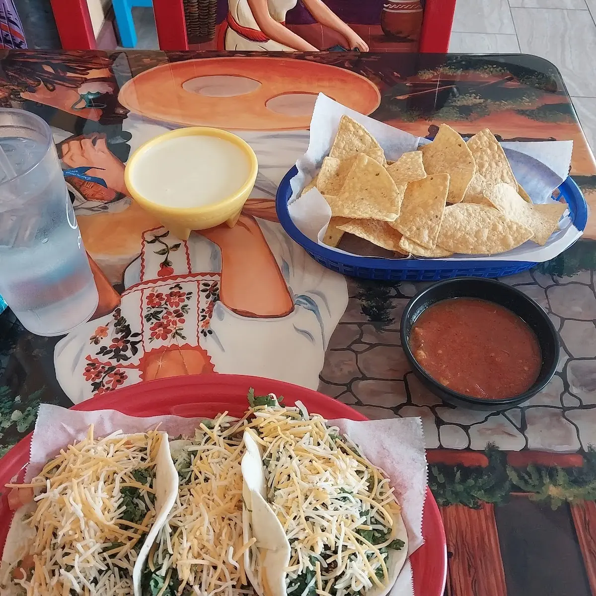 Tacos Chips and Cheese