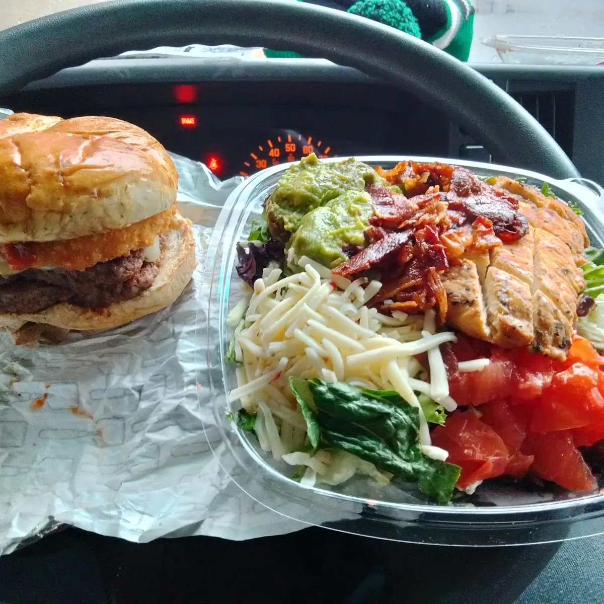 Italian Mozzarella Double Cheeseburger Southwest Avocado Salad