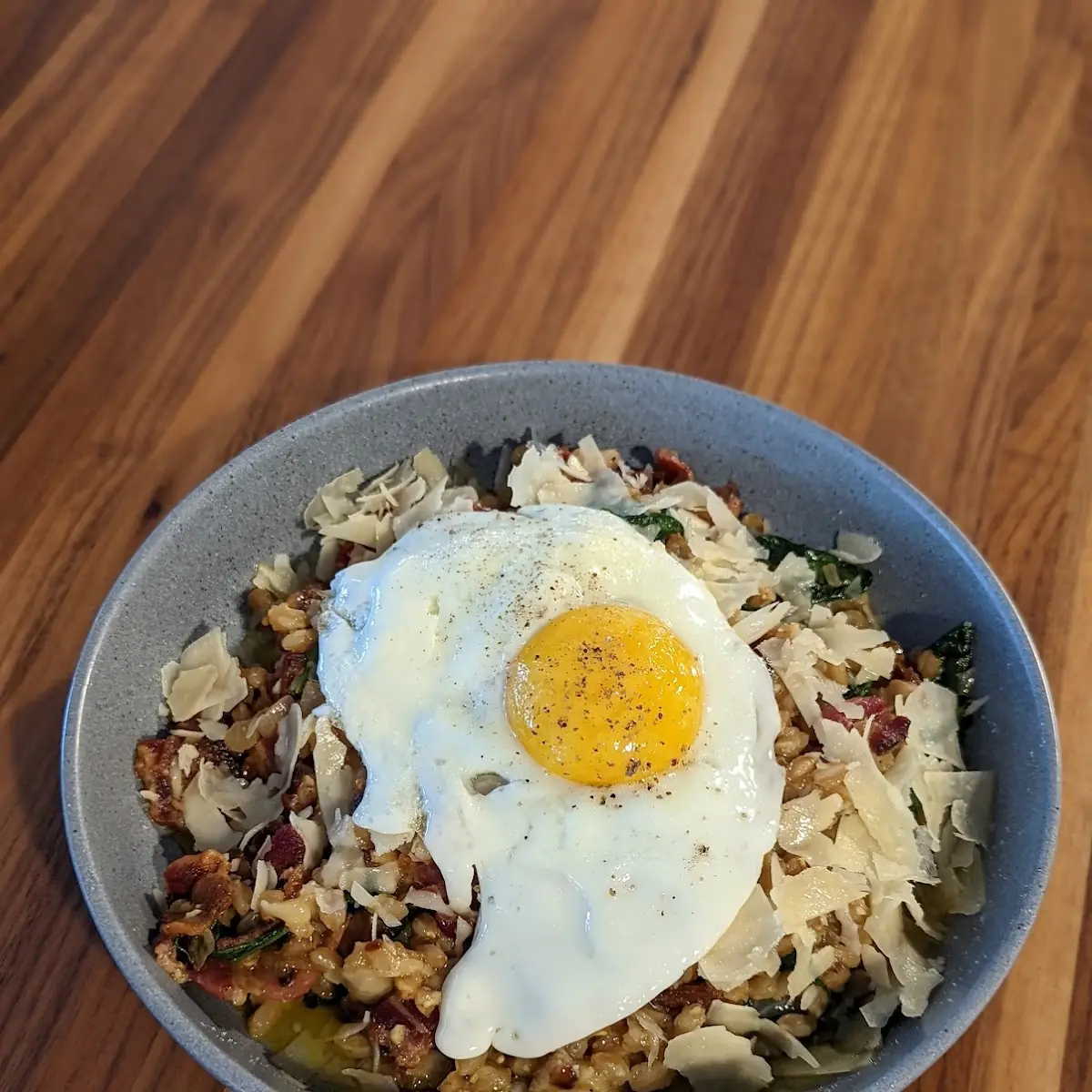 Farro Risotto Carbonara