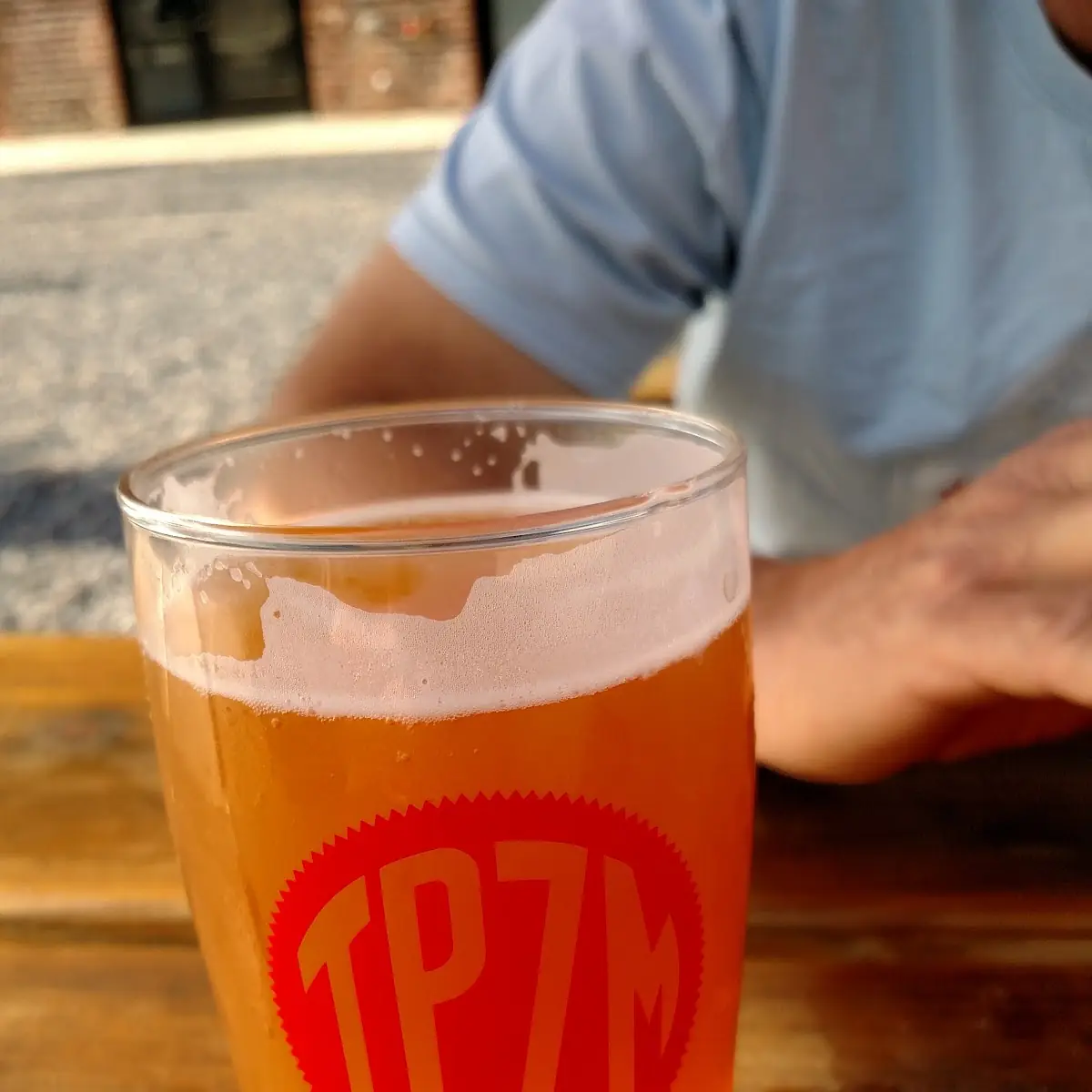 Craft Beer with Lime Wedge