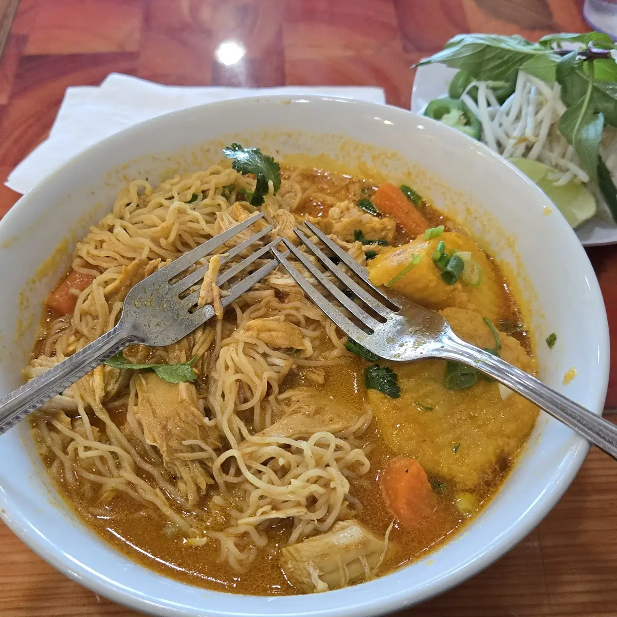 Chicken Curry w Egg Noodle or Steamed Rice