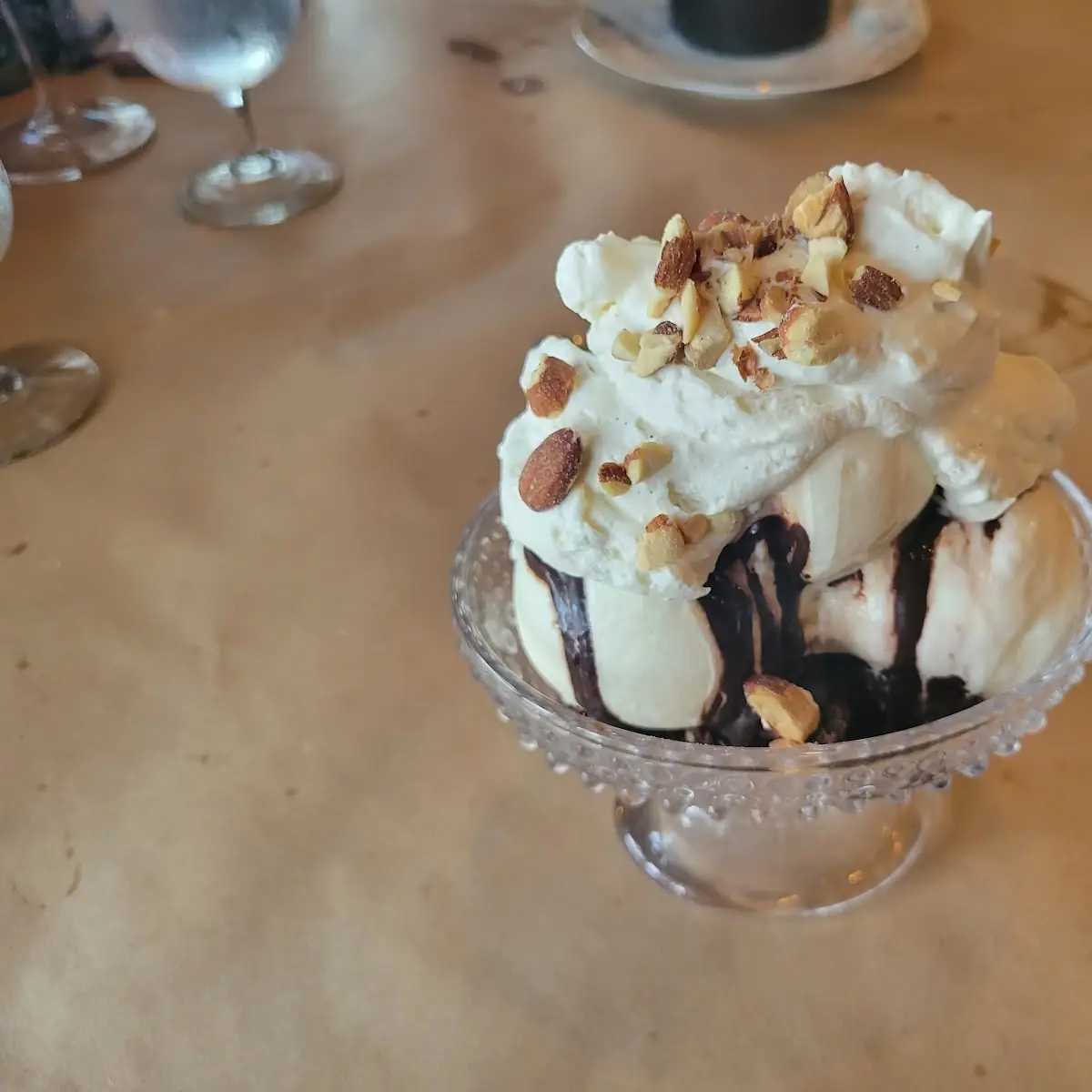 Harveys Hot Fudge Brownie Sundae