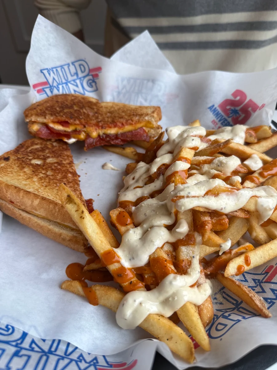 Boneless Buffalo Blues Grilled Cheese, Wild Wing