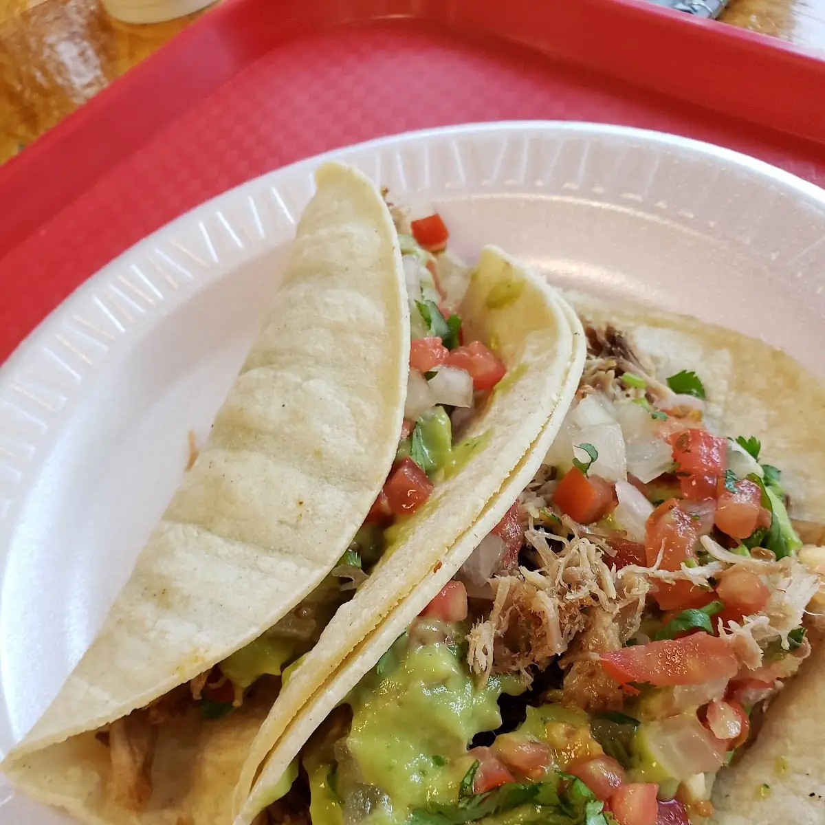 Two Carne Asada Taco Combo Plate
